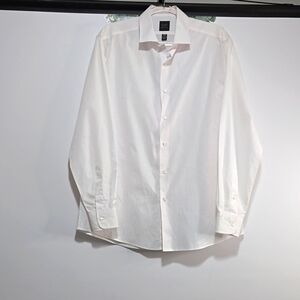 Oxford New York. Men's white long sleeve shirt. Size  16 1/2  34/35.
